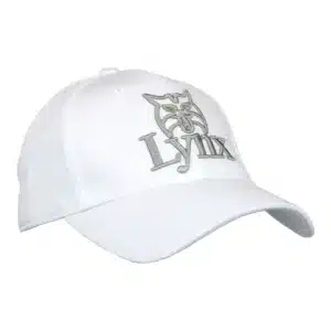 Lynx Junior Baseball Golf Cap in White