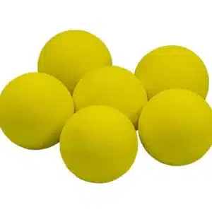 Longridge Yellow Foam Balls - 6 Pack