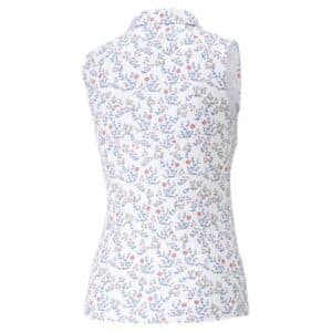 Mattr Micro Floral SL Polo Girls golf shirt.