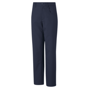 5 pocket puma golf trousers in navy.