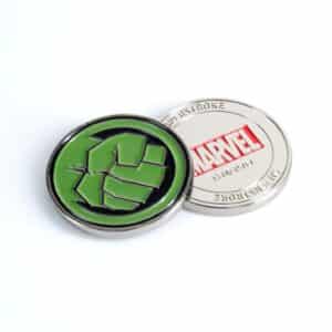 Superstroke marvel Hulk inspired design golf ball marker