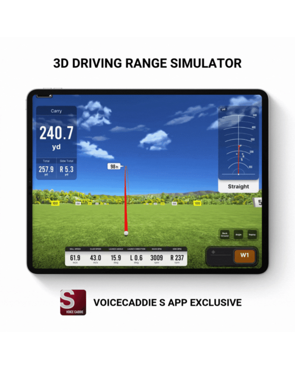 Showing off the new Voice Caddie app with an amazing new driving range feature, perfect for improving your golf!